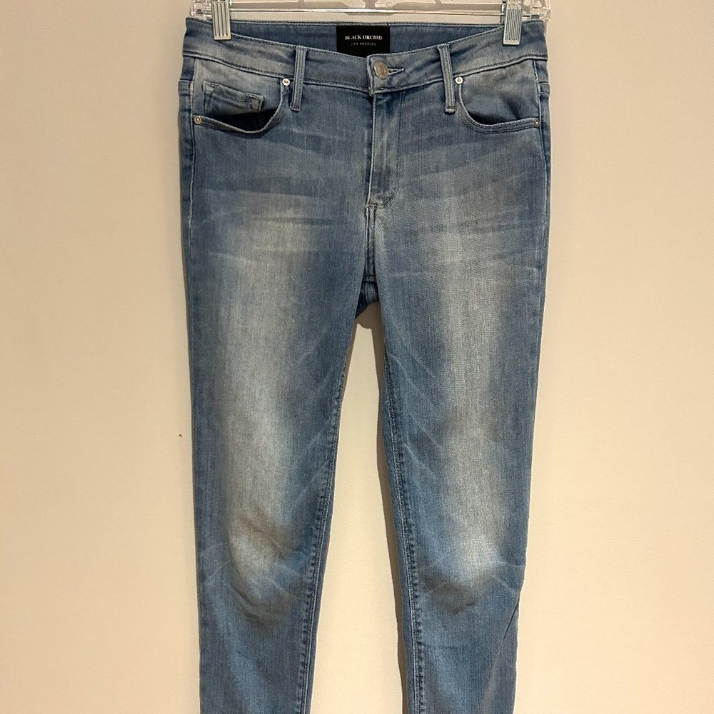 Blue Orchid Judy Mid Rise Skinny, Size 26